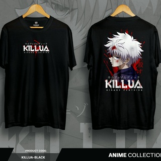 เสื้อยืด วัสดุผ้าฝ้ายบริสุทธิ์ ㍿เสื้อผ้ามิราจ - เสื้ออนิเมะ Hunter X Killua Zoldyck ผ้าฝ้าย 100% DTFS-5XL