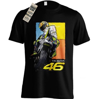 The Doctor 46 MotoGP Valentino Rossi Motorcycle Road Racer Marc Márquez T-Shirt Racing TShirt 100% Cotton Tops Tees_03