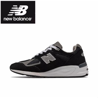 New Balance 990 v2 black Sports shoes style ของแท้ 100 %