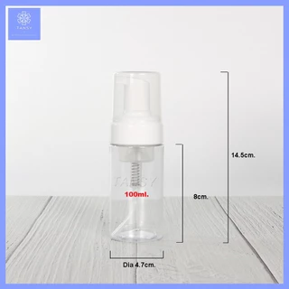 ขวดปั๊มโฟม กลมใส รุ่นTP 100/150/200/250ml ขวดปั้มมูส ขวดเปล่า ใช้ใส่ โฟมล้างหน้า โฟมล้างมือ COD