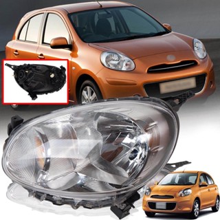 เสื้อไฟหน้า โคมไฟหน้า รุ่น นิสสัน มาร์ช NISSAN MARCH K13 ปี 2010 - 2013 ข้างซ nissan-headlight-parts T2