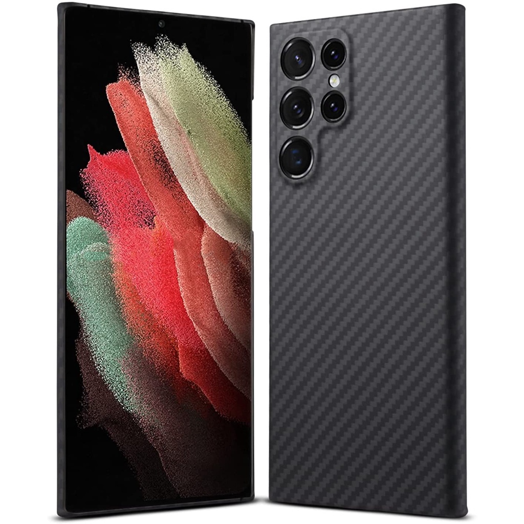 เคสคาร์บอนไฟเบอร์ แบบบางพิเศษ สําหรับ Samsung Galaxy S24 Ultra S23 Ultra S22 Ultra
