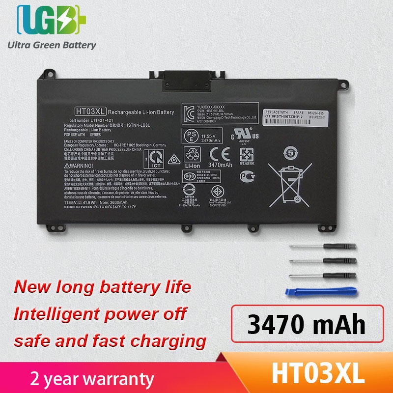 Original HT03XL, HT03, HSTNN-LB8L,L11421-421แบตเตอรี่สำหรับ HP Pavilion 14-CE0001LA 14-CE0014TU 14-C