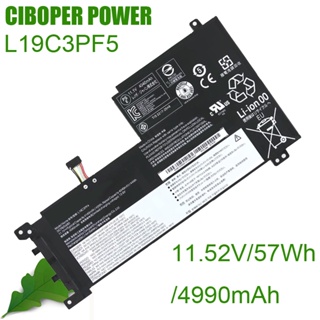 CP แบตเตอรี่แล็ปท็อปของแท้ L19C3PF5 11.52/57Wh/4990MAh สำหรับ15IIL 2020 L19D3PF3 L19C3PF4