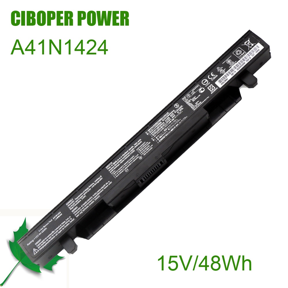 CP ใหม่ของแท้แบตเตอรี่แล็ปท็อป A41N1424 15V 48WH สำหรับ ROG ZX50 ZX50J ZX50JX ZX50V ZX50VW GL552 GL5
