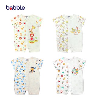 BABBLE เซตสุดคุ้ม 4 ชุด จั้มสูทขาสั้น บอดี้สูทเด็ก อายุ 3 เดือน (proset058) (BPS)