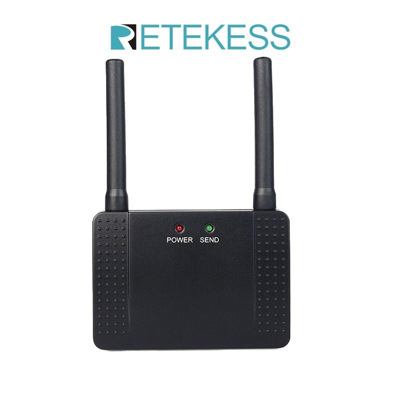 Retekess RF เครื่องขยายสัญญาณทวนสัญญาณไร้สายรหัสการเรียนรู้ Extender สําหรับ T117 TD157 TD162 TD175