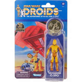 Star Wars DROIDS Vintage Collection See-Threepio Action Figure C-3PO figure with coin