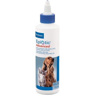 *Virbac Epiotic น้ำยาเช็ดหูสุนัข น้ำยาเช็ดหูแมว ขนาด 118ml. EXP 06 2026