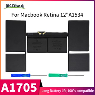 BK-Dbest A1534 A1705 MF855CH MF855CA ,MJY32, MK4M2แบตเตอรี่สำหรับ Macbook 12นิ้ว2016