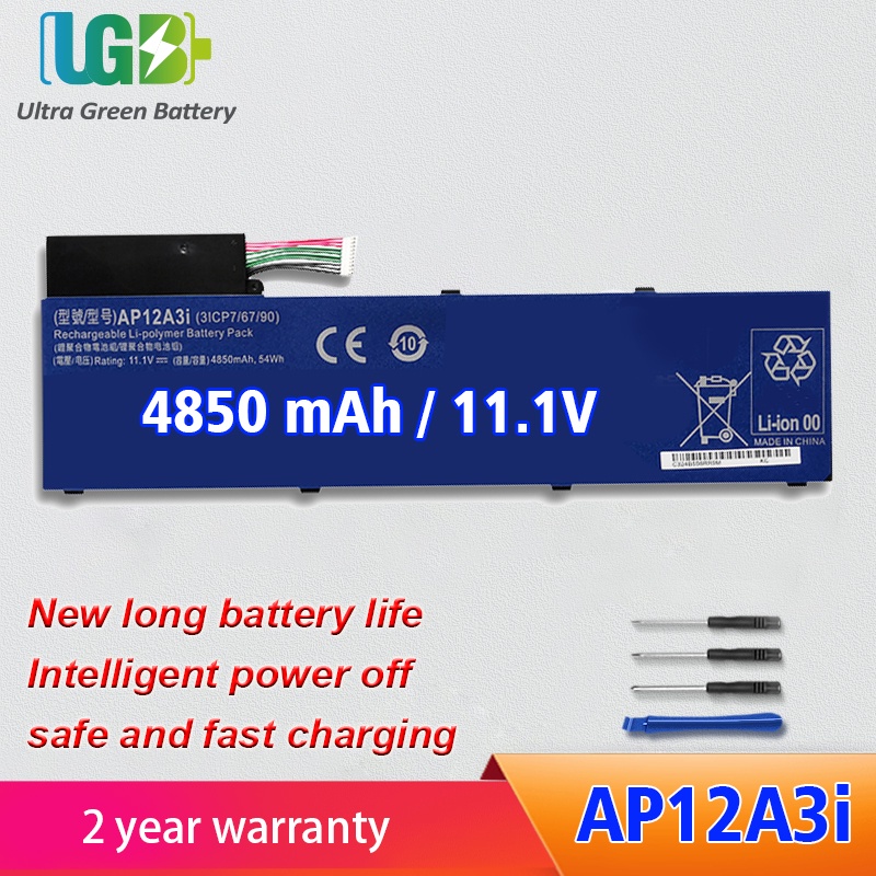 Original AP12A3i แบตเตอรี่สำหรับ Acer Iconia W700 Aspire Timeline Ultra U M3-581TG M5-481TG AP12A3i 