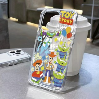 เคสโทรศัพท์มือถือ แบบใส ลาย Toy Story สําหรับ iphone 14promax 13 12 11 7Plus 7 8 X XR XSMax