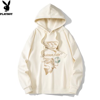 PLAYBOY Fall New Mens Hooded Pullover Sweater Couples