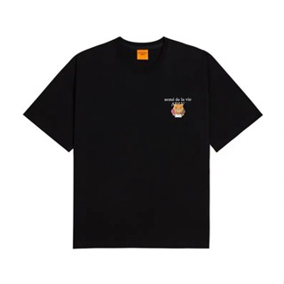 CTADLV เสื้อยืดแขนสั้นพิมพ์ลายการ์ตูนโดนัท Kakao Friends Co Branded แฟชั่นผู้ชาย