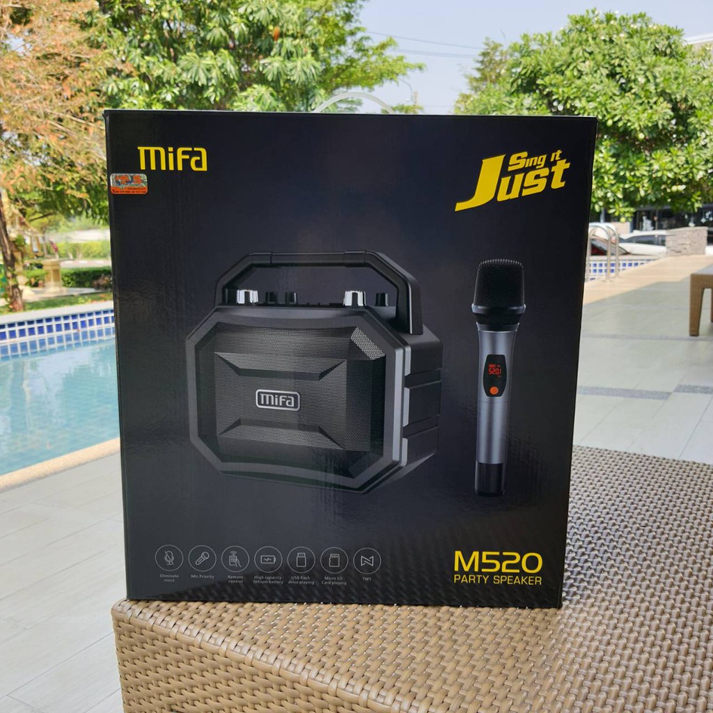 MIFA M520-II ลำโพงร้องเพลงคาราโอเกะ Bluetooth 5.0 รับประกันศูนย์ Mifa 1 ปีเต็มวอ่ย์ไทย (ล้าน%)