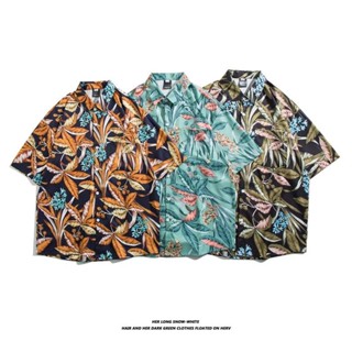 เสื้อฮาวาย เสื้อเชิ้ต hawaii เชิ๊ตเกาหลี สินค้ามาใหม่ ผ้านิ่มขึ้น สไตล์เกาหลีมาแรง พร้อมส่ง รุ่น 3128