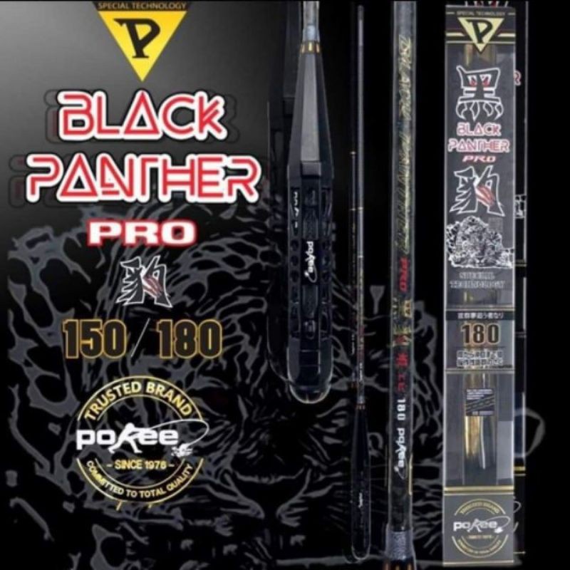 ✙﹊คันตกกุ้ง Pokee - Black Panter Pro 1.5  m.  เวทดีสุดสุด ชั่งได้ วัดได้