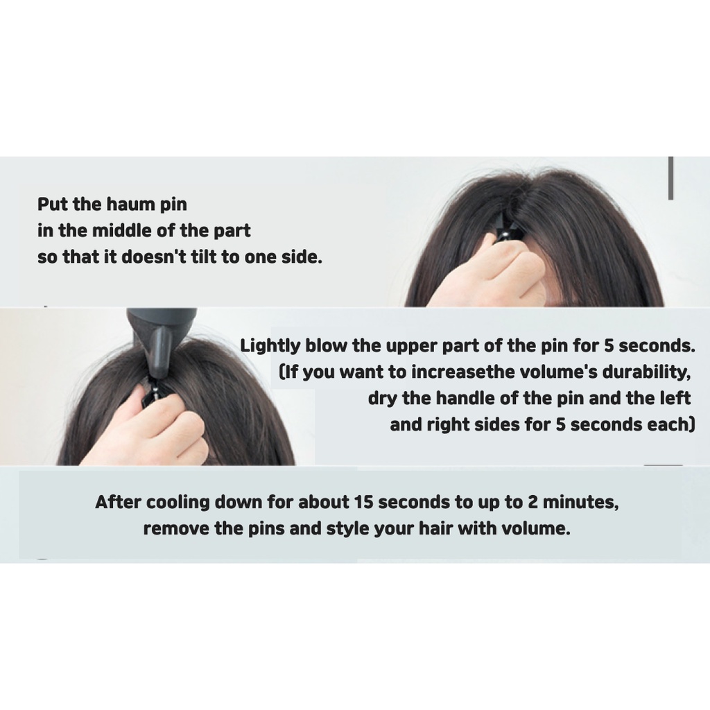 Haum  Aluminium Hair Root Volume Pincette hair clip กิ๊บติดผม อลูมิเนียม เพิ่มวอลลุ่ม