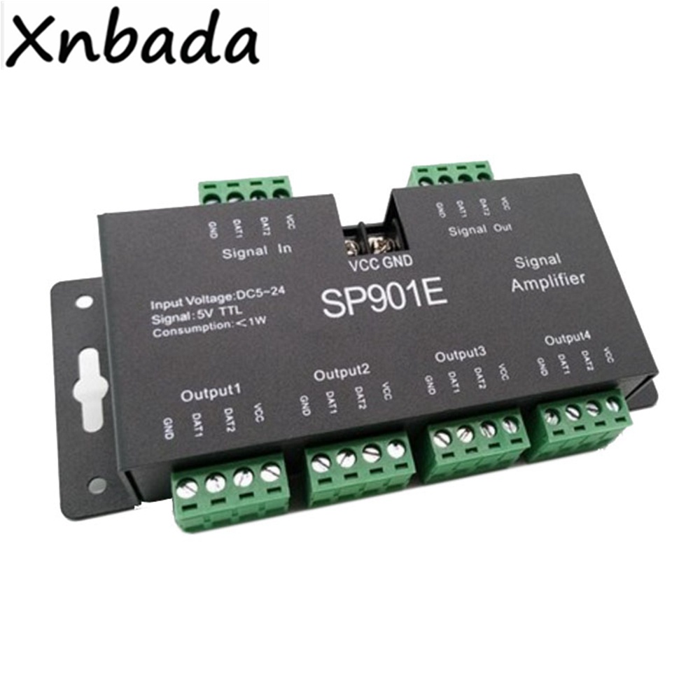 Xnbada WS2811 WS2812B SP901E เครื่องขยายสัญญาณ Led Controller SPI เอาต์พุต 5V TTL สัญญาณสําหรับ WS28