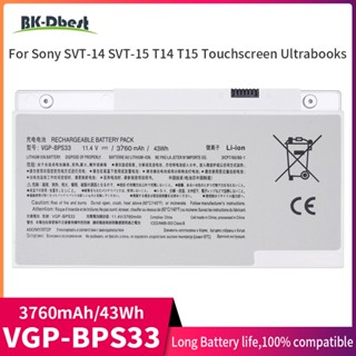 BK-Dbest 3760Mah แบตเตอรี่แล็ปท็อปสำหรับ SONY VAIO SVT-14 SVT-15 T14 T15 BPS33 SVT1511M1E SVT14126CXS VGP-BPS33