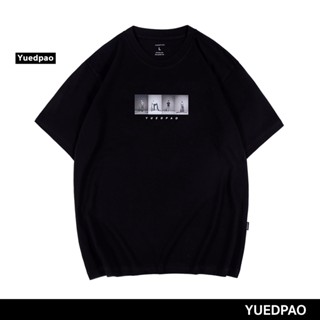 เกรดพรีเมี่ยม Yuedpao เสื้อยืด OVERSIZE รับประกันไม่ย้วย 2 ปี เสื้อยืดสีพื้น OVERSIZE_KV Limited BW สีดำผ้าฝ้ายแท้