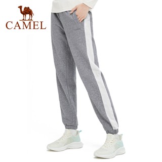 Camel กางเกงกีฬา กางเกงวอร์ม ผ้าถัก ทรงหลวม ยืดหยุ่น สําหรับผู้หญิง