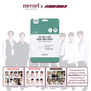 Ateez X mernel TEA TREE X CICA CLEAR SPOT PATCH