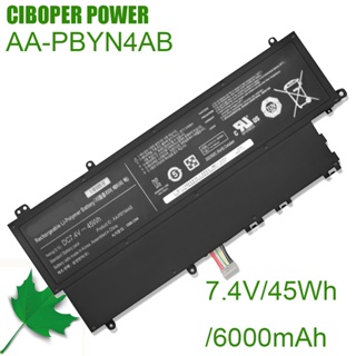 CP ของแท้แบตเตอรี่แล็ปท็อป AA-PBYN4AB 7.4V/45WH/6000MAh สำหรับ530U3B-A01 530U3C-A02 535U3C NP530U3B NP530U3C NP532U3X NP