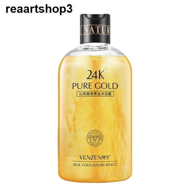✜☼∏(ขวดใหญ่) เจล อาบน้ำ เวนเซน 550ML.  (Shower gel 24K pure gold Venzen)ของแท้ ประกันคุณภาพ ส่งตรง ส่งจากกทม.