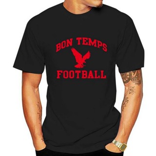 เสื้อไม่ต้องรีด เสื้อผู้ชายเท่ BON TEMPS ฟุตบอล เลือดจริง Fangtasia Goth แวมไพร์ผู้ชายทีเชิ้ต 360