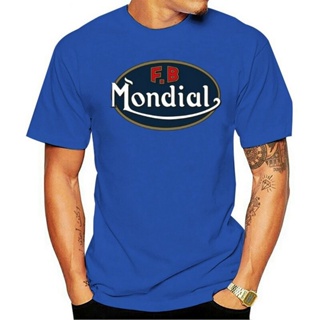 เสื้อยืดผู้ชาย เสื้อเชิ้ตแขนสั้น เสื้อยืด Fb Mondial Biker สีพื้น คอกลม