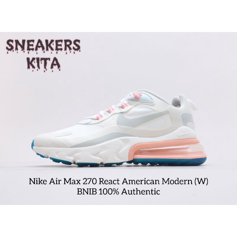 ของแท้ 100% Nike Air Max 270 React American Modern (W)