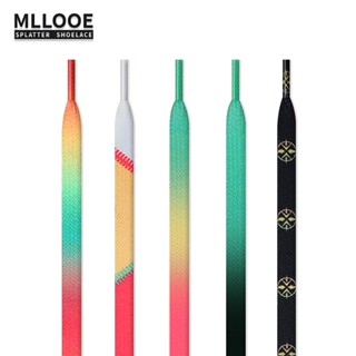 Mllooe ของแท้ เชือกผูกรองเท้าผ้าใบ รองเท้าบาสเก็ตบอล 3.0 สีขาว สีแดง สีดํา สําหรับผู้ชาย ผู้หญิง