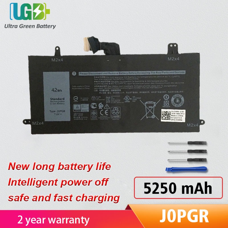 Original J0PGR JOPGR เปลี่ยนแบตเตอรี่สำหรับ Latitude 12 5285 5290 2-In-1 Series 1WND8 X16TW T17G001 