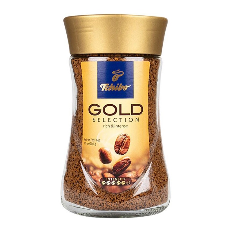 ทชิโบ โกลด์ ซีเล็คชั่น กาแฟสำเร็จรูป 200 กรัมTchibo Gold Selection Instant Coffee 200 g