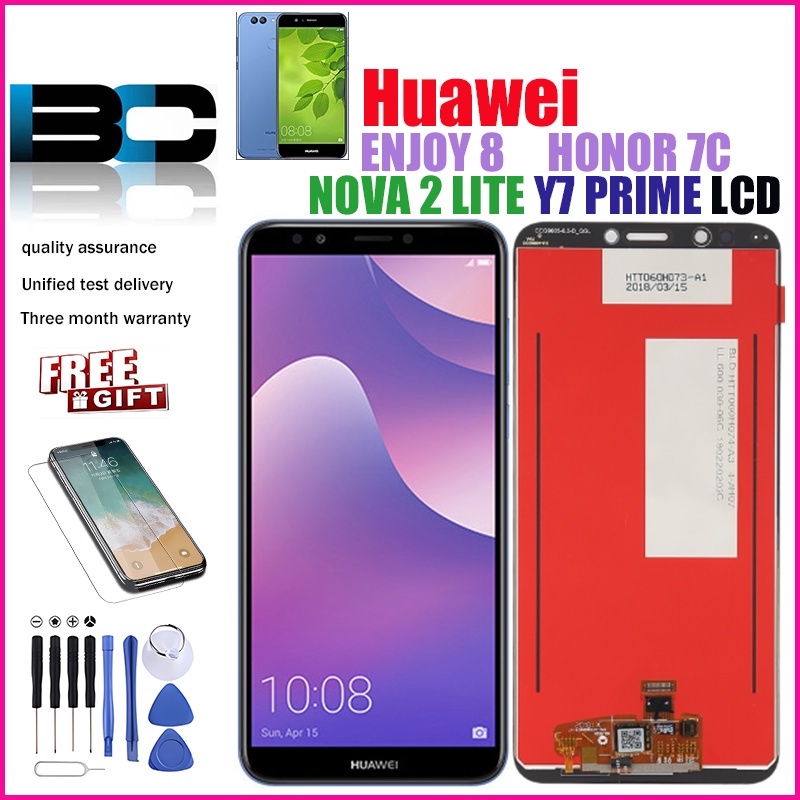 หน้าจอสัมผัส LCD สําหรับ HUAWEI NOVA 2 LITE LDN-LX2 Y7 PRIME 2018 ENJOY 8 HONOR 7C
