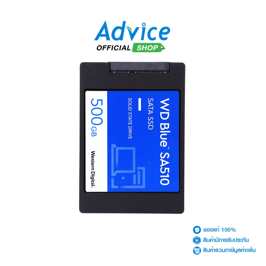 WD  500 GB SSD เอสเอสดี SATA BLUE SA510 (WDS500G3B0A) 3D NAND - A0144707
