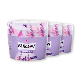 ฟาร์เซ็นท์ เซ็นท์เต็ดเจล กลิ่นลาเวนเดอร์ 70 กรัม x 3 ชิ้นFarcent Scented Gel 70 g Lavender x 3