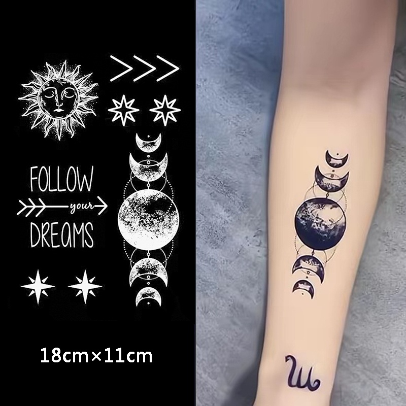 【COCO Magic tattoo】สติกเกอร์รอยสักชั่วคราว กึ่งถาวร กันน้ํา ติดทนนาน 15 วัน 18 ซม.*11 ซม.