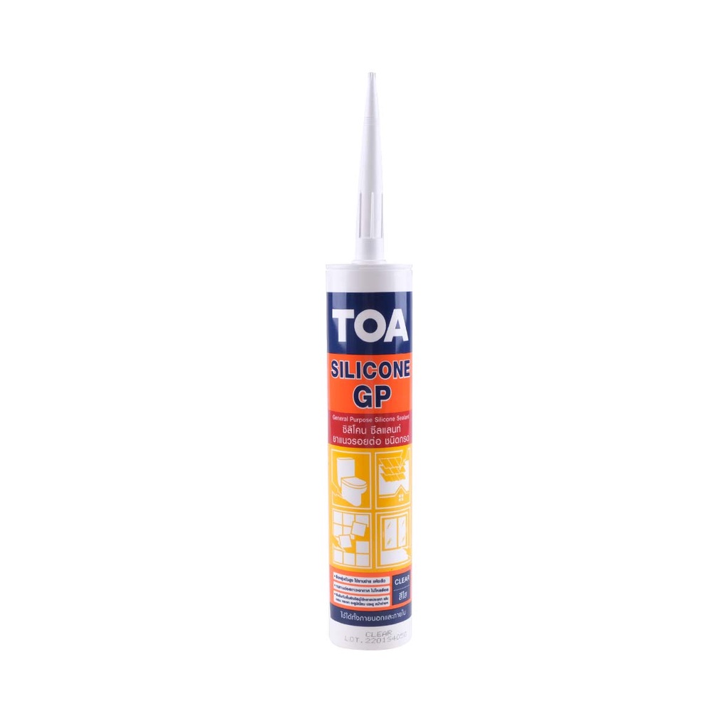 TOA ซิลิโคนมีกรด 280 มล. สีใส |LOD|
