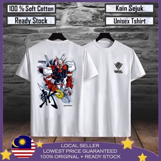 [70% Mega Sales !] Gundam Astray Anime T shirt 100% Cotton Gundam T shirt Baju T shirt Lelaki Baju Gundam Baju Lela_03