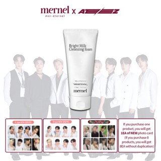 Ateez x mernel Bright Milk Cleansing Foam 150ML | A or B card gift Dispatch Randomly