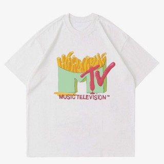 เสื้อยืดโอเวอร์ไซส์เสื้อยืด พิมพ์ลาย MTV MUSIC TELEVISION สไตล์วินเทจ | เสื้อยืด ลาย VINTAGE 90S | เสื้อผ้าสีขาว DISTRO