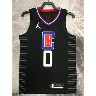 hot pressed nba Los Angeles Clippers No. 0 Westbrook black limited  basketball jersey