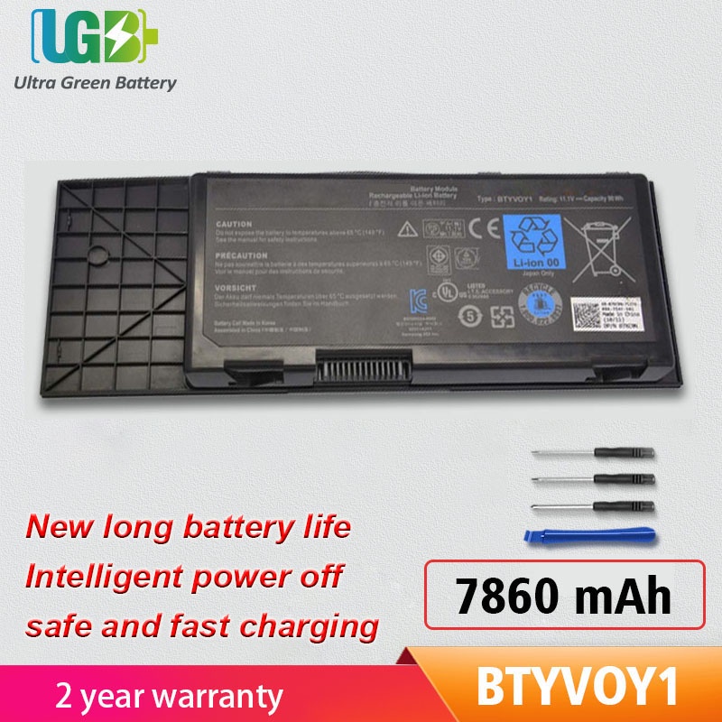Original BTYVOY1แบตเตอรี่สำหรับ Alienware M17X R3 R4 C0C5M 0C0C5M 318-0397 7XC9N 05WP5W 5WP5W Batter