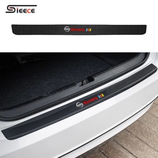 Sieece สำหรับ Nissan Almera สติกเกอร์ท้ายรถ คาร์บอนไฟเบอร์ สติ๊กเกอร์กันรอย สติกเกอร์ติดรถ ฟิล์มกันรอยรถยนต์ กันรอยประตูรถยนต์ สติ๊กเกอร์ติดรถ ของแต่งรถยนต์