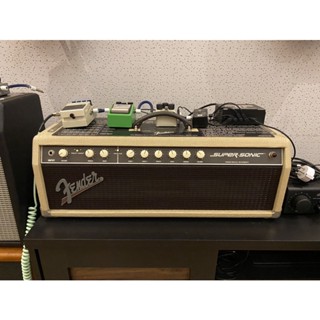 แอมป์ Fender Super Sonic 60w ไฟบ้าน 220v หัวแอมป์กีต้าร์ พร้อมฟุตสวิทต์แท้