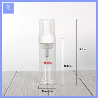 ขวดปั๊มโฟม กลมใส รุ่นTP 100/150/200/250ml ขวดปั้มมูส ขวดเปล่า ใช้ใส่ โฟมล้างหน้า โฟมล้างมือ COD