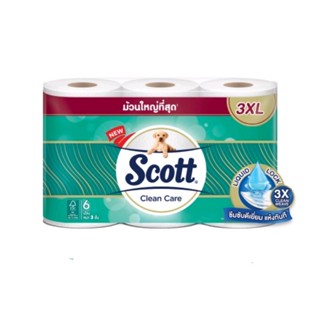 Scott สก๊อตต์ คลีนแคร์ กระดาษชำระ หนา 3 ชั้น ไซส์  3XL( แพ็ค 24 ม้วน ) กระดาษทิชชู่ ทิชชู่