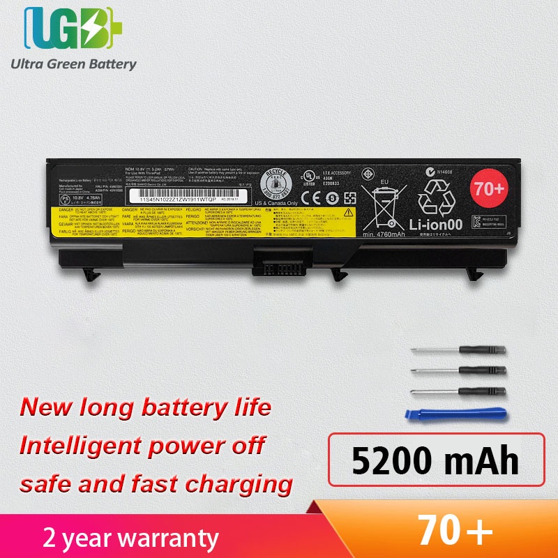 Original 70แบตเตอรี่สำหรับ Lenovo ThinkPad T430 T430i T530 T530i L430 L530 W530 45n1000 E40 E420 SL4